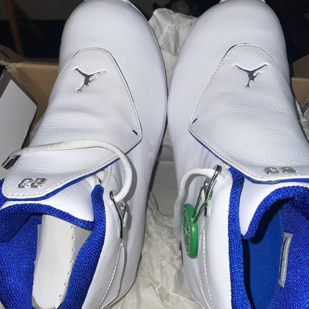 Retro Air Jordan 18s ( White & Blue )